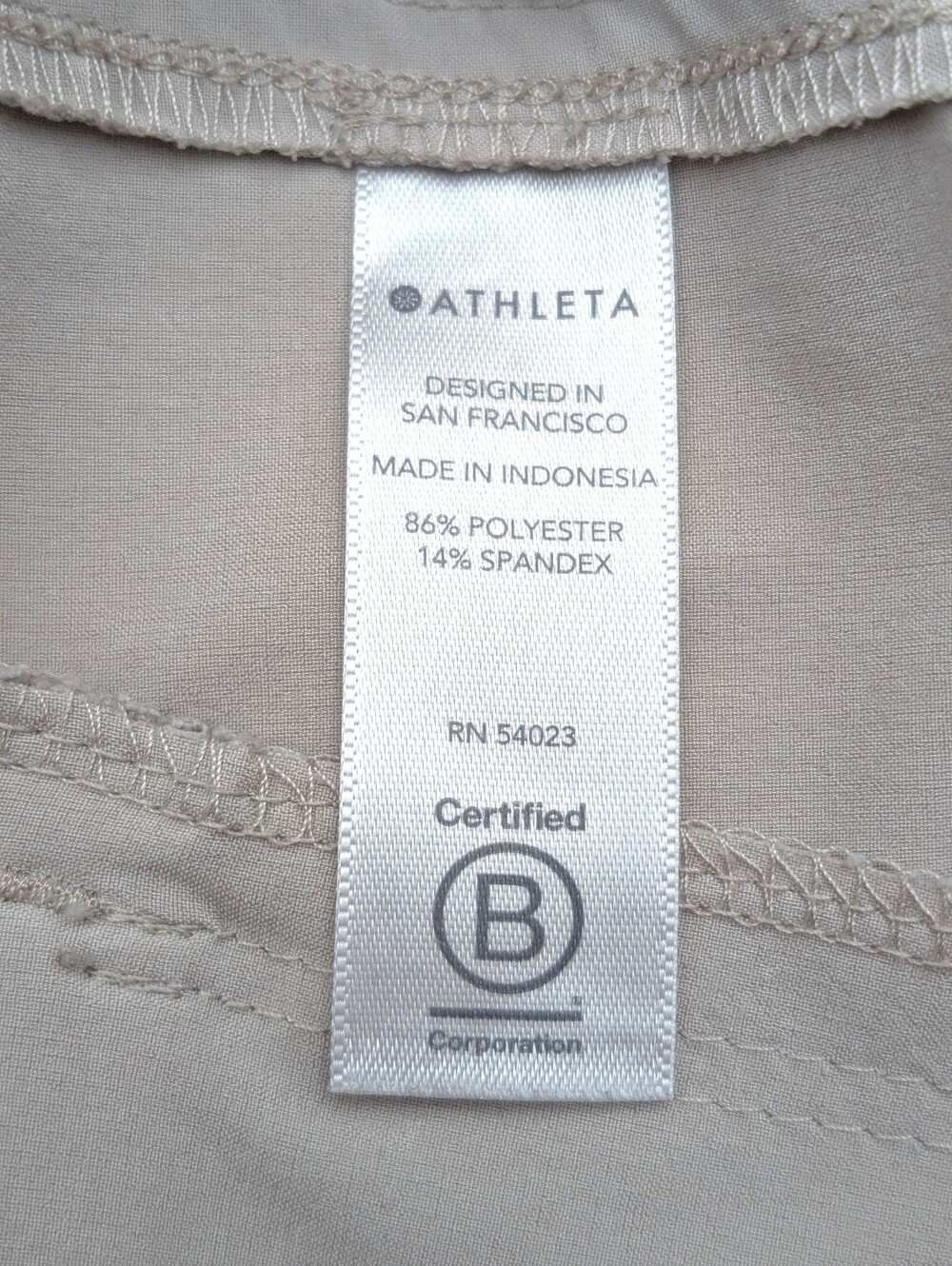 Athleta "Chelsea" Sz 8 Taupe/Stone Super Soft Fabric Flowy Wide Leg Zip Pockets - Picture 13 of 16
